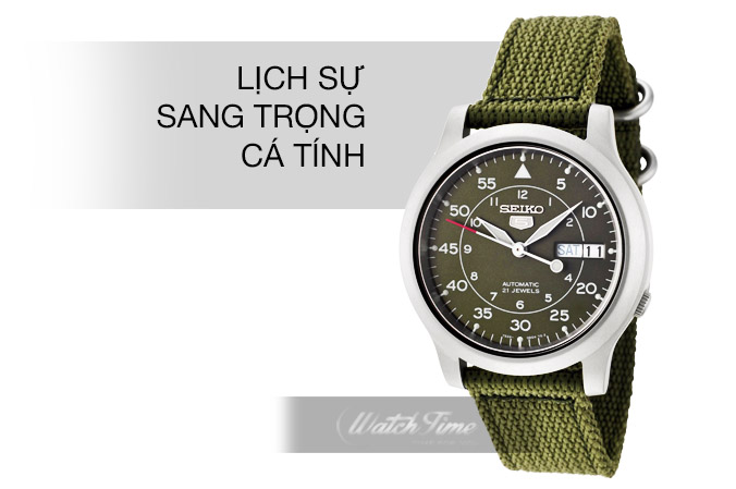Đồng Hồ Seiko 5 Quân Đội 37mm ❤️ SNK805K2 ❤️ Bảo Hành 5 Năm